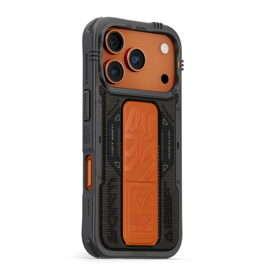 Skinarma PHANTOM Mag-Charge for iPhone 17 Pro / 17 Pro Max - Black / Orange