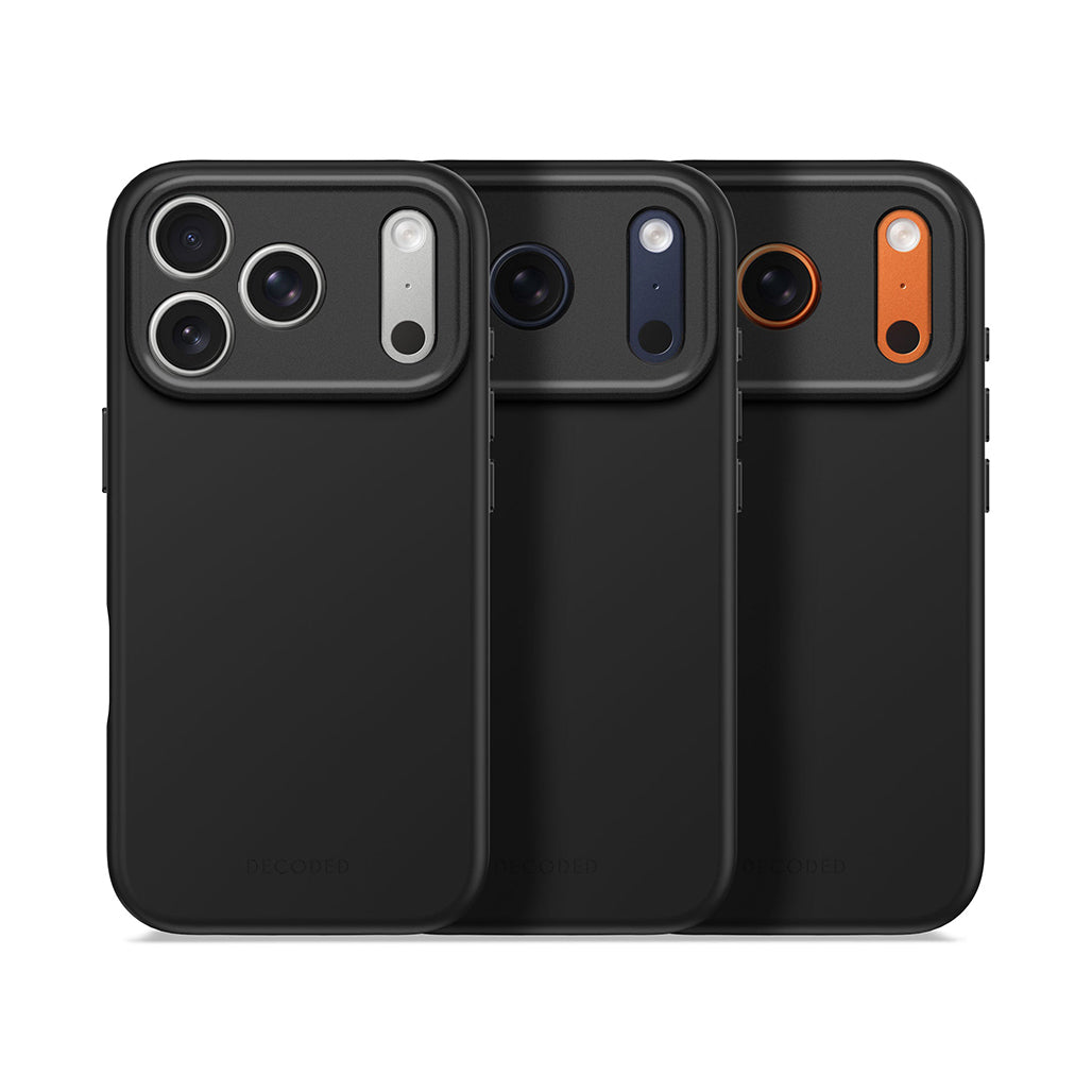 Decoded Silicone Case iPhone 17/16/15 Series - Phantom Black