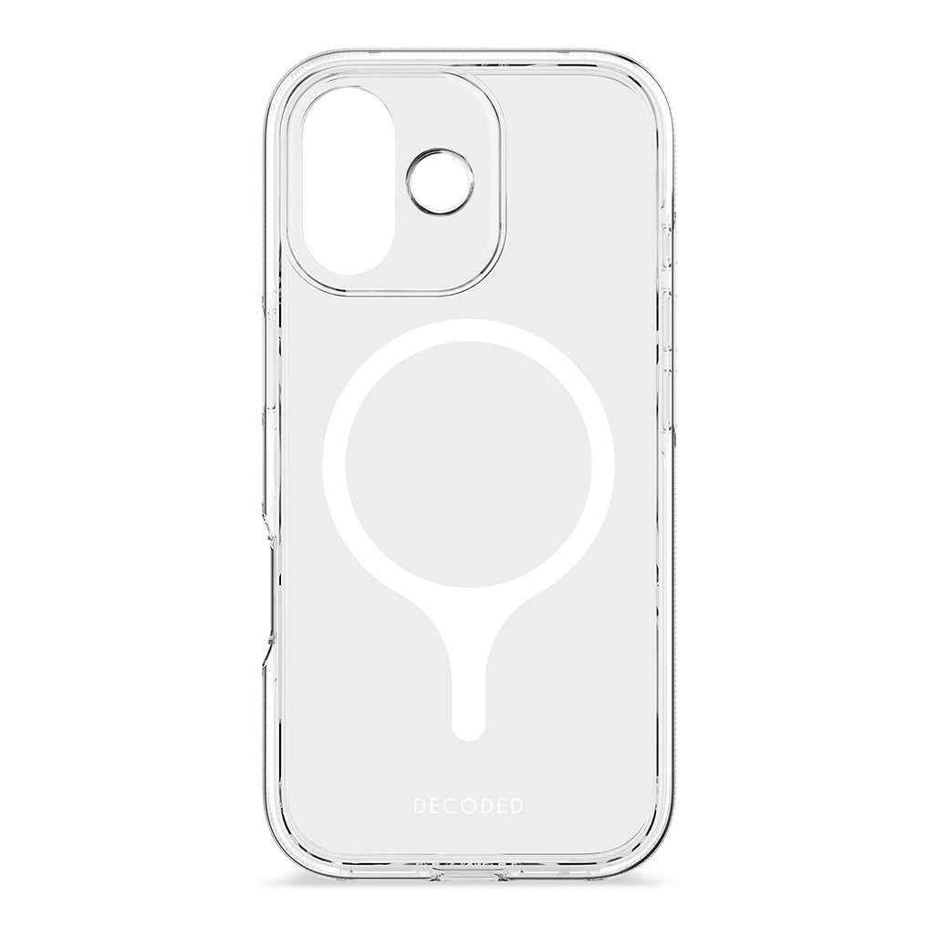 Decoded Clear Case for iPhone 17/ 16/ 15 and iPhone Air – MagSafe Compatible, 4m Drop Protection