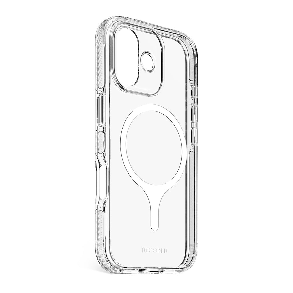 Decoded Clear Case for iPhone 17/ 16/ 15 and iPhone Air – MagSafe Compatible, 4m Drop Protection