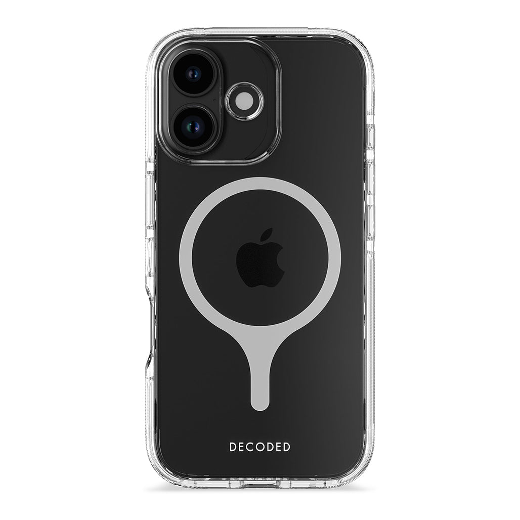 Decoded Clear Case for iPhone 17/ 16/ 15 and iPhone Air – MagSafe Compatible, 4m Drop Protection