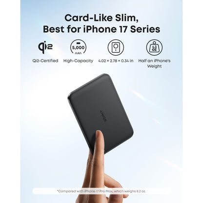 Anker Nano Power Bank (5K, MagGo, Slim) - A1665H11