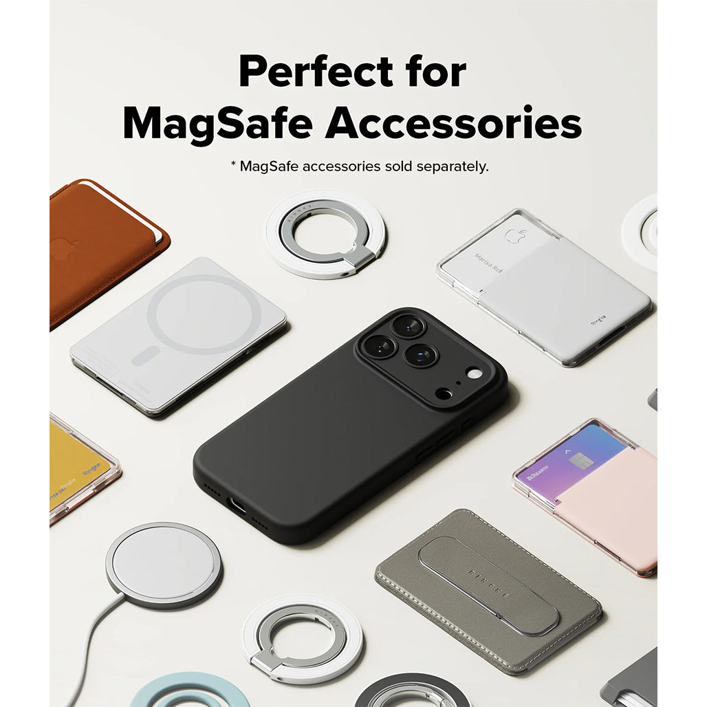 Ringke Silicone Magnetic Case - iPhone 17 Pro / iPhone 17 Pro Max - Black