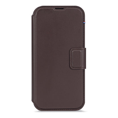 Decoded Chocolate Brown Leather Detachable Wallet Case for iPhone 17 Series with MagSafe