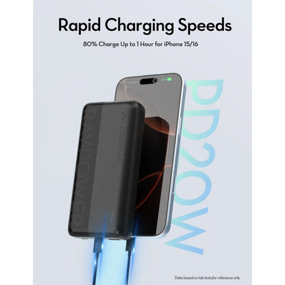 RAVPower RP-PB1229 PD Pioneer 20000mAh 20W Power Bank Black
