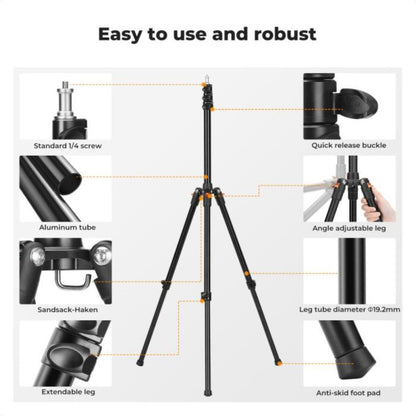 K&F Foldable Light Stands - 2.0m