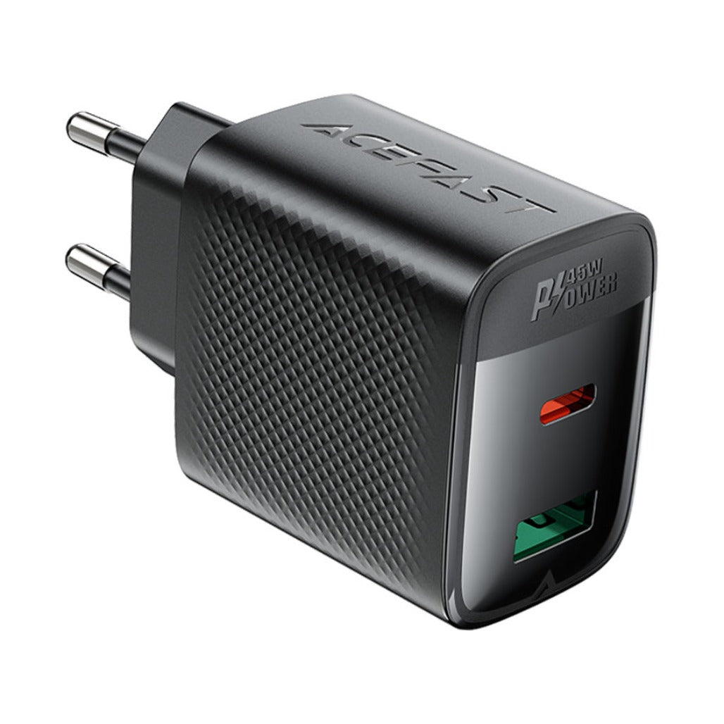Acefast A106 Fast Charge Wall Charger  PD45W (1xUSB-C+1xUSB-A) EU