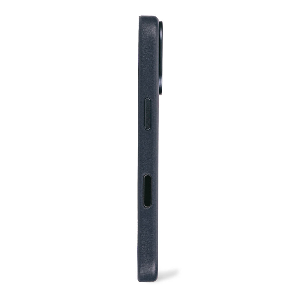 Decoded Leather Case for iPhone 17/16/15 Series - Navy
