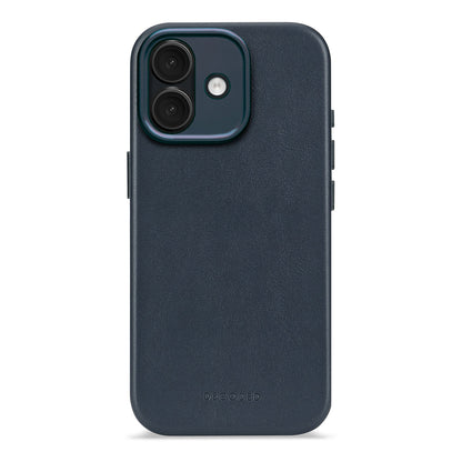 Decoded Leather Case for iPhone 17/16/15 Series - Navy