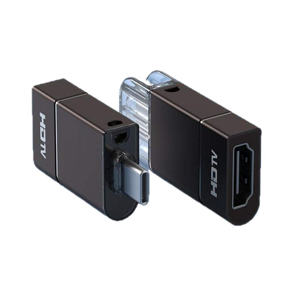 Aluminum 4K OTG HDMI to USB-C Adapter Lightweight and Portable