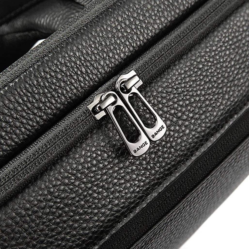 BANGE 6625 Super-Light Genuine Leather 15.6″ Waterproof Laptop Backpack
