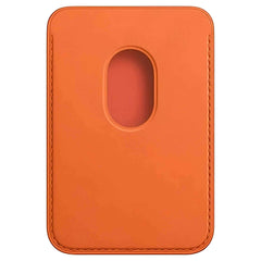 Apple iPhone Leather Wallet MagSafe and FindMy iPhone Orange - Pixel Zones