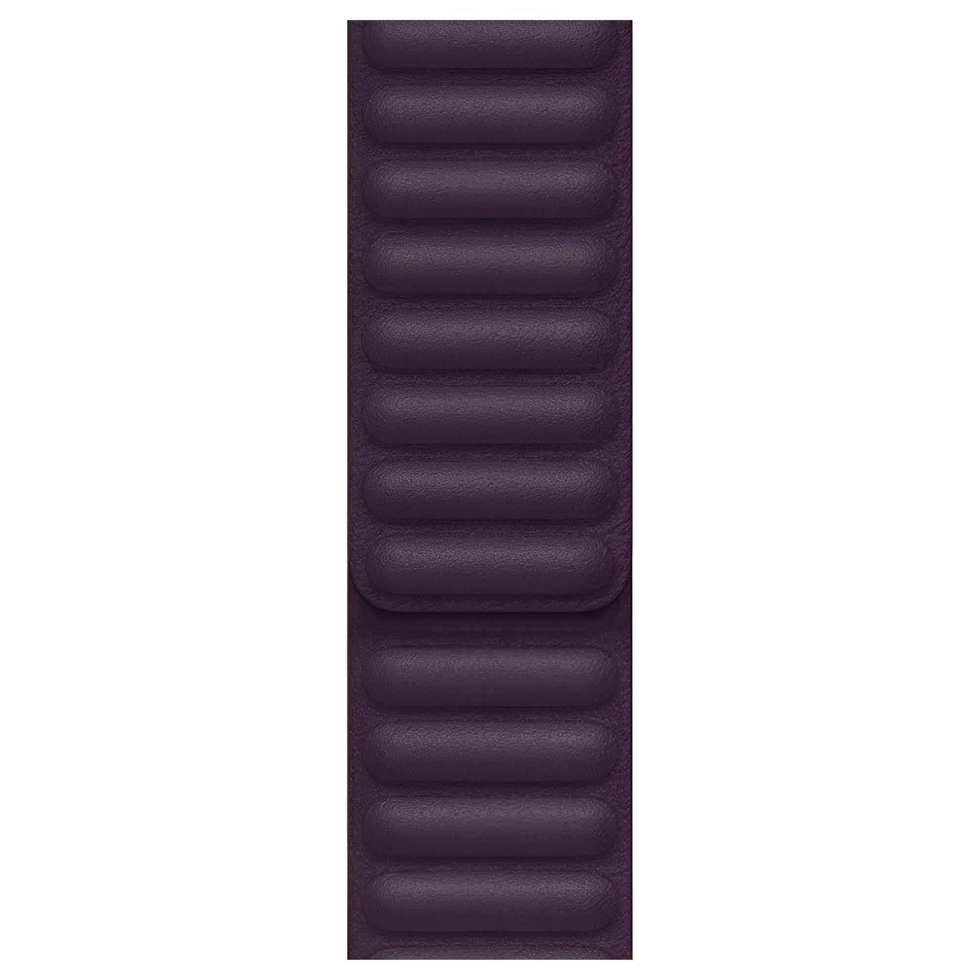 Apple Watch Band Leather Link 41mm Dark Cherry M/L - Pixel Zones