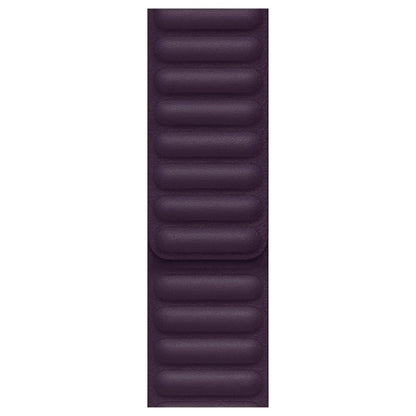 Apple Watch Band Leather Link 41mm Dark Cherry M/L - Pixel Zones