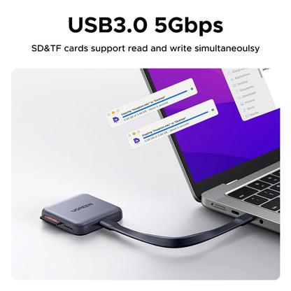 UGREEN 3-in-1 Magnetic USB-C Card Reader – CM898 – 65095