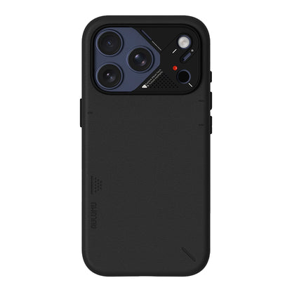 Aulumu A17 Vegan Leather Case for iPhone 17 Pro / 17 Pro Max - Black | MagSafe