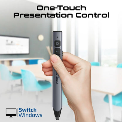 Promate ProPointer-S - Universal Intuitive Wireless Presenter with Stylus Pen
