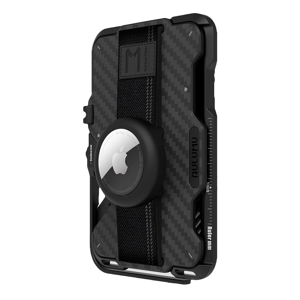 Aulumu G03 Multi-Tool Magnetic Metal Wallet | Carbon Fiber Cover | Magnetic