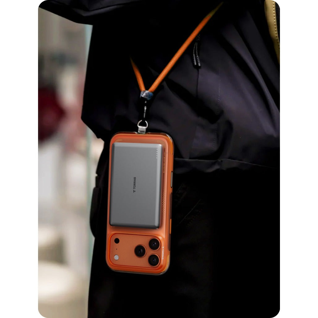 Torras Ostand Spin Q3 Air for iPhone 17 Pro - Horizon Orange