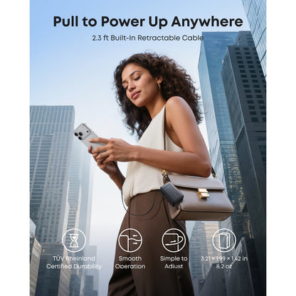 Anker Nano Power Bank (10K, 45W, Built-In Retractable USB-C Cable) - A1638H11