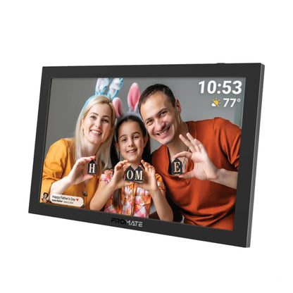 Promate Memoria-10 - 10.1" Vibrant Full HD Smart Multimedia Wi-Fi Digital Photo Frame