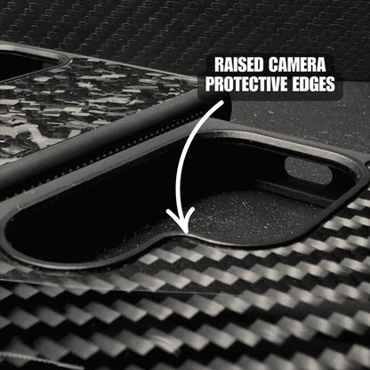 Carbonize Big Flake FORGED Carbon Fiber Cover — Real Carbon Fiber Case for Samsung S Series