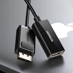 UGREEN DisplayPort to HDMI Adapter Cable – 4K@30Hz, 25cm, Unidirectional