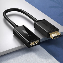 UGREEN DisplayPort to HDMI Adapter Cable – 4K@30Hz, 25cm, Unidirectional