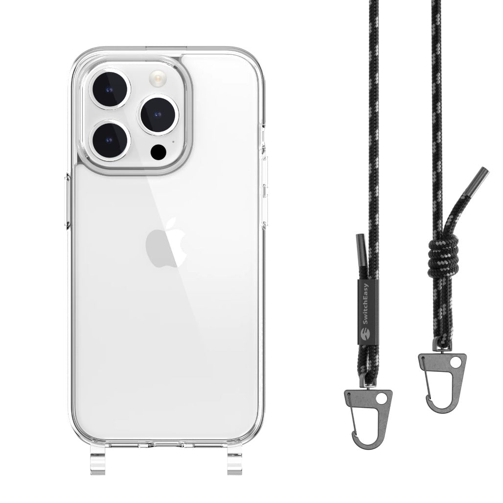 SwitchEasy Play Lanyard Shockproof Clear Case for iPhone 15 Pro/ Pro Max
