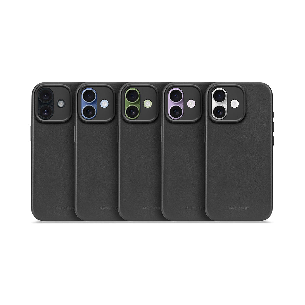 Decoded Leather Case for iPhone 17 Series and iPhone Air - Black