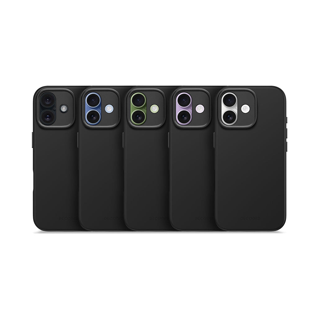 Decoded Silicone Case iPhone 17/16/15 Series - Phantom Black