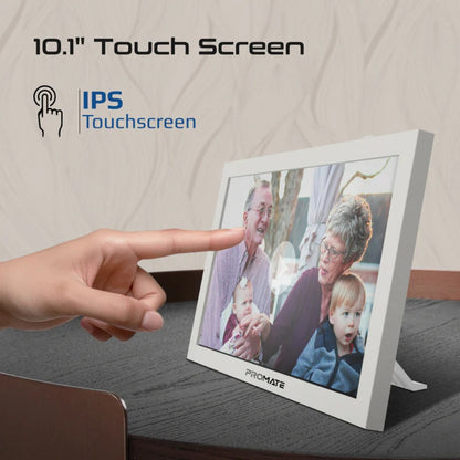 Promate Memoria-10 - 10.1" Vibrant Full HD Smart Multimedia Wi-Fi Digital Photo Frame