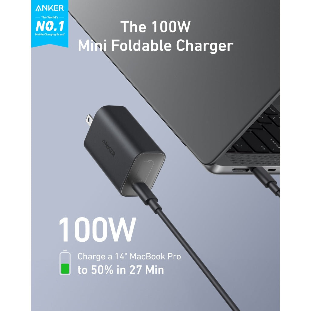 Anker Nano Charger (100W) with USB-C Cable - B2679G11
