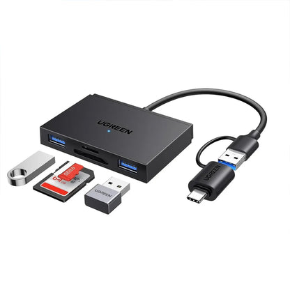 Ugreen 4-in-1 Card Reader 5Gbps Type-C + USB - 45167