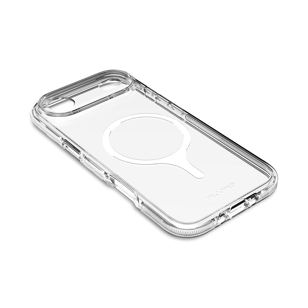 Decoded Clear Case for iPhone 17/ 16/ 15 and iPhone Air – MagSafe Compatible, 4m Drop Protection