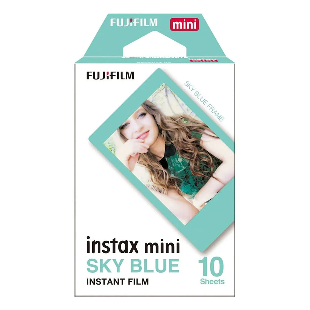 Instax Mini Film 10 Sheets – Sky Blue Frame