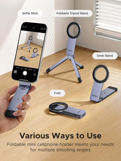 UGREEN MagSafe Tripod 360° Rotating Adjustable Magnetic Phone Stand - 75509