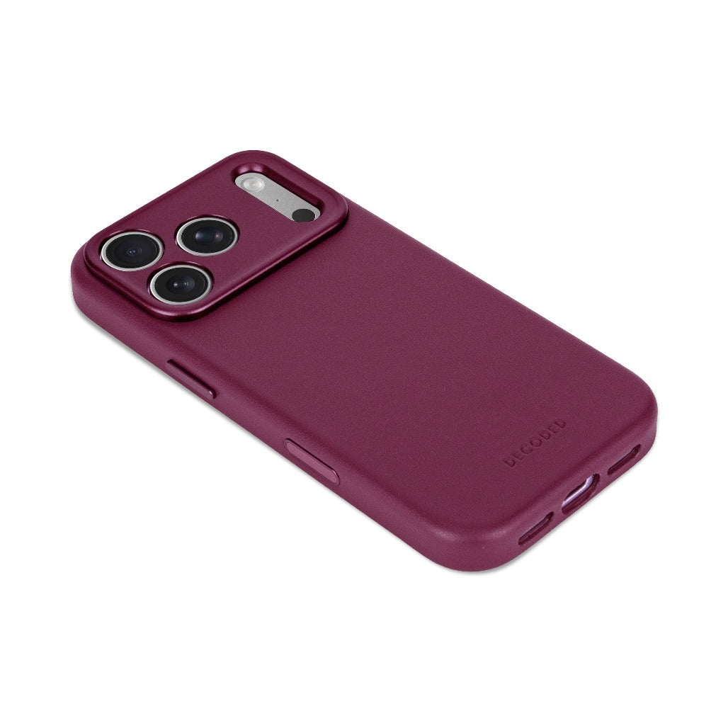 Decoded Leather Case - Aubergine - iPhone 18 Pro/18 Pro Max