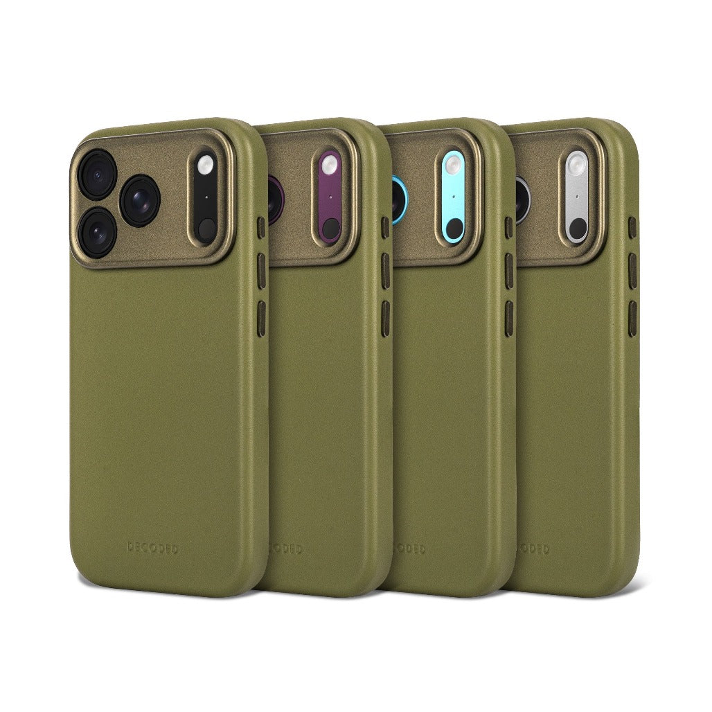 Decoded Leather Case - Moss Green - iPhone 18 Pro/18 Pro Max