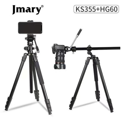 Jmary 2-in-1 Monopod & Horizontal Axis Tripod - KS355+HG60