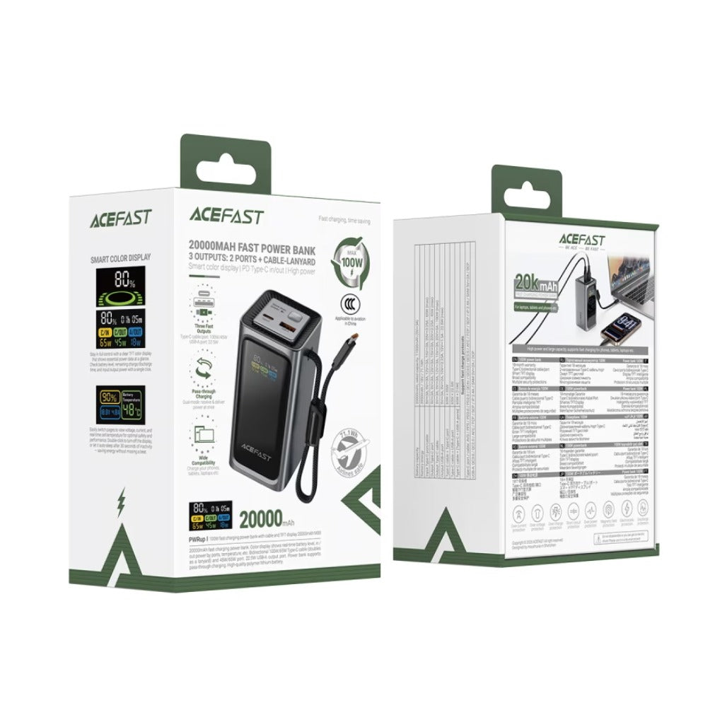 Acefast M33 Fast Charge Power Bank - 100W - 20000mAh