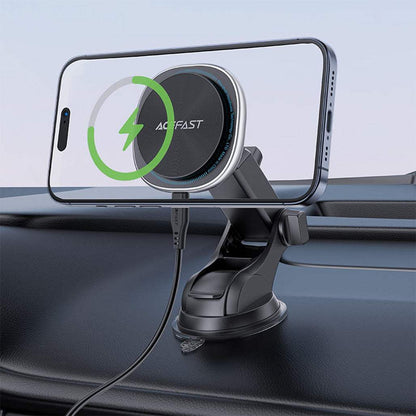 Acefast D42 MagSafe Fast Wireless Charger and Holder for Dashboard