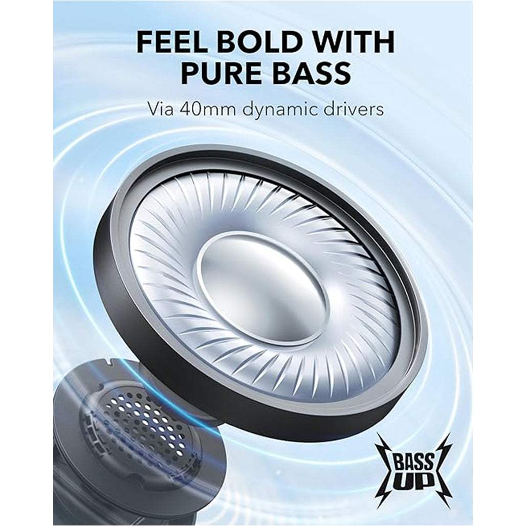 Anker H30i On-Ear Headphones 70-Hour Battery Life 40mm Oversized Drivers Bluetooth 5.3 Ultra-Lightweight Design