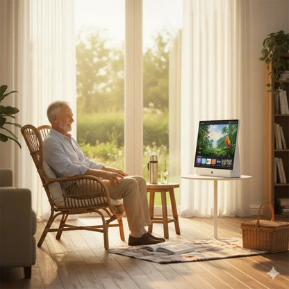 Powerology Portable 27" FHD Smart TV - White
