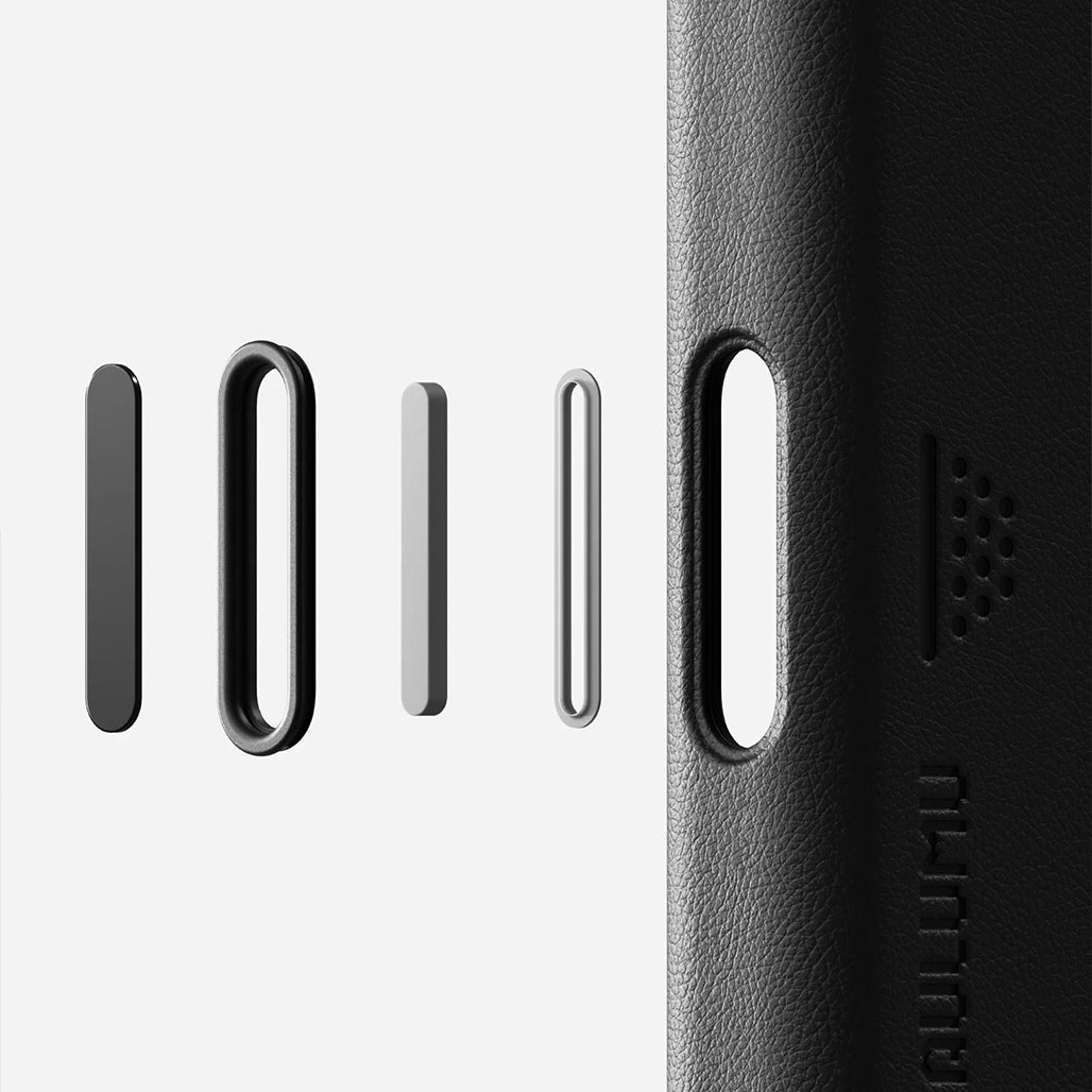 Aulumu A17 Vegan Leather Case for iPhone 17 Pro / 17 Pro Max - Black | MagSafe