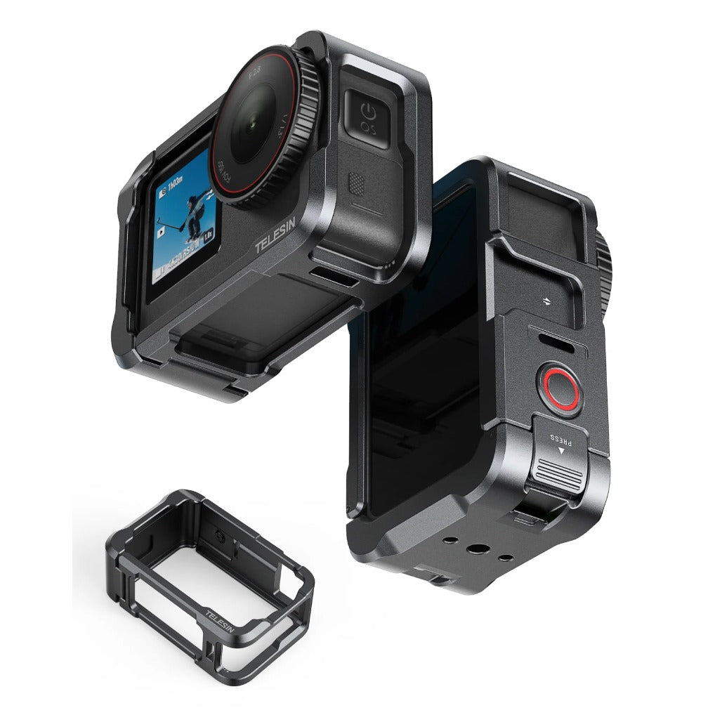 Telesin Metal Cage Kit with Lens Cap for DJI Osmo Action 6