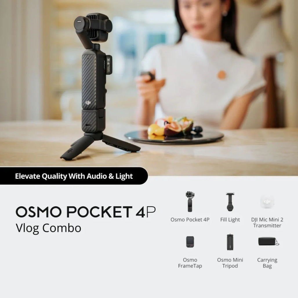 DJI Osmo Pocket 4P Vlog Combo - Osmo Pocket 4P