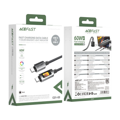 Acefast C21-03 USB-C to USB-C 60W Cable