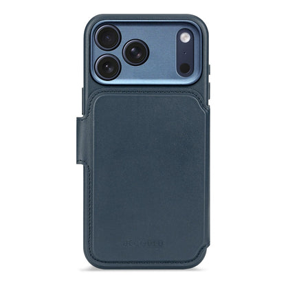 Decoded Leather Detachable Wallet Case | Navy Shadow | iPhone 17 Pro