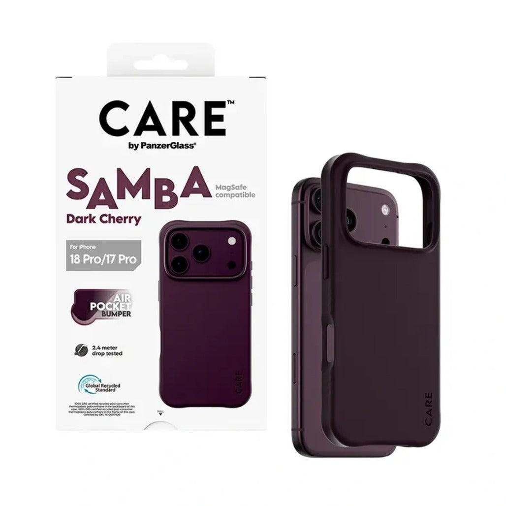 CARE by PanzerGlass Samba Case with MagSafe for iPhone 18 Pro Max - Dark Cherry
